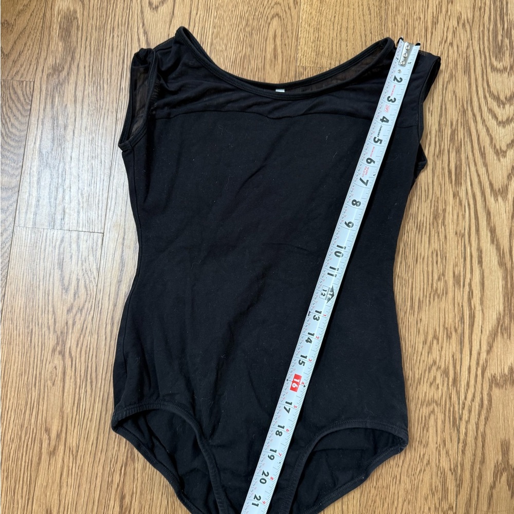 Black mesh Sleeveless leotard